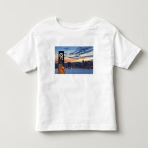 Camiseta Infantil A Ponte da Baía a partir da Ilha do Tesouro