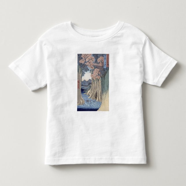 Camiseta Infantil A ponte de macaco na província de Kai (Frente)