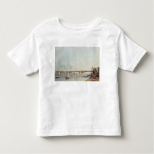 Camiseta Infantil A ponte de Southwark, fronteia para o oeste, de
