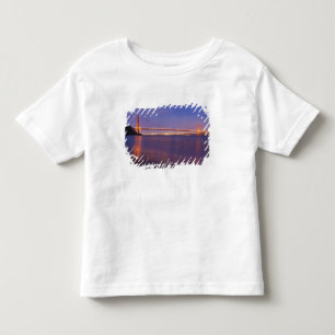 Camiseta Infantil A Ponte Golden Gate ao crepúsculo a partir de Kirb