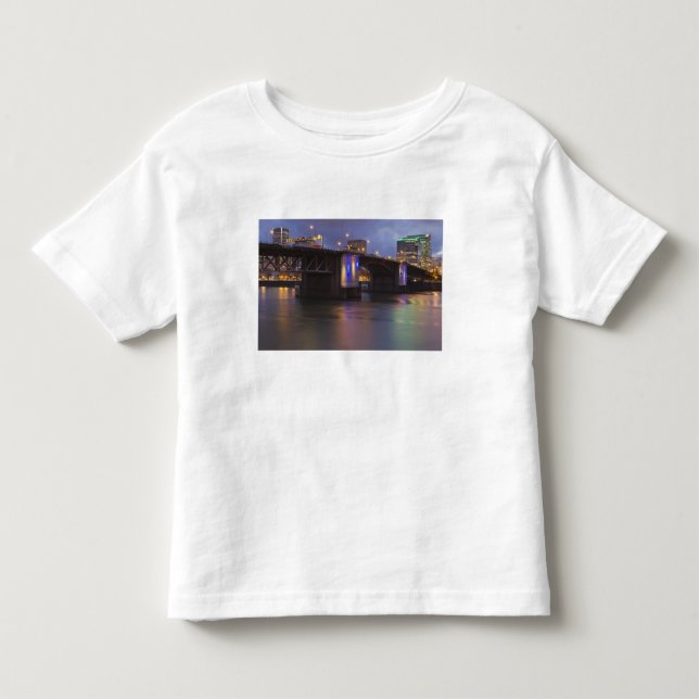 Camiseta Infantil A ponte Morrison sobre o rio Willamette (Frente)