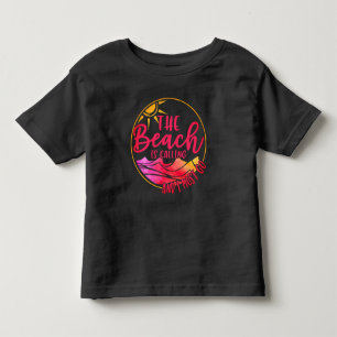 Camiseta Infantil A praia está chamando e eu devo ir-76767