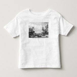 Camiseta Infantil A primeira aterragem de Columbo em América
