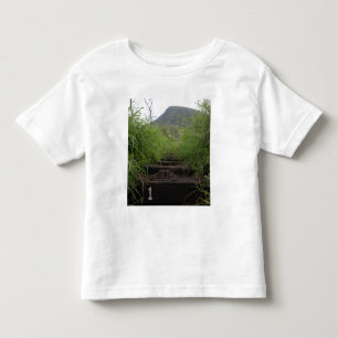 Camiseta Infantil A primeira etapa convida caminhantes acima da