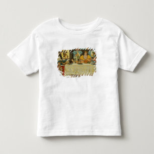 Camiseta Infantil A Princesa Compartilha seu Janto com o Sapo, de