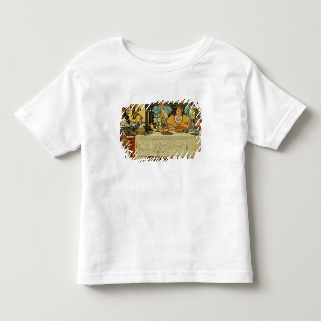 Camiseta Infantil A Princesa Compartilha seu Janto com o Sapo, de (Frente)
