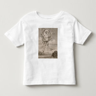 Camiseta Infantil A queda de Ícaro, 1731 (gravura)