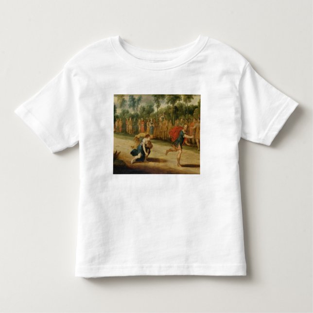 Camiseta Infantil A raça de Atalanta e de Hippomenes (óleo no (Frente)