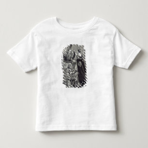 Camiseta Infantil A rainha que investe o imperador do francês