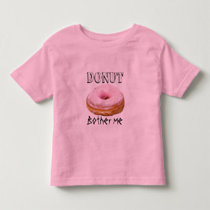 Camiseta Infantil A rosquinha doce saboroso fritada engraçada da