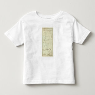 Camiseta Infantil A rota de Bonaparte da Ilha de Elba a Paris