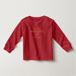 Camiseta Infantil A roupa mais incrível (texto personalizado)