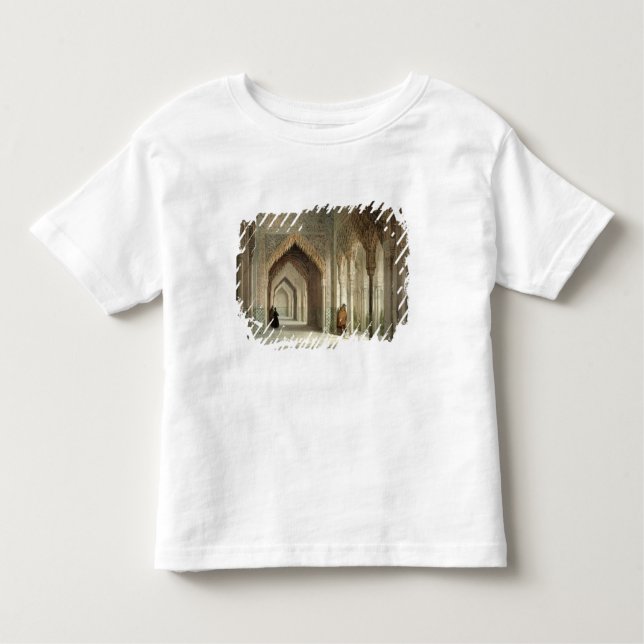 Camiseta Infantil A sala da corte do Alhambra, Granada, 1853 (Frente)