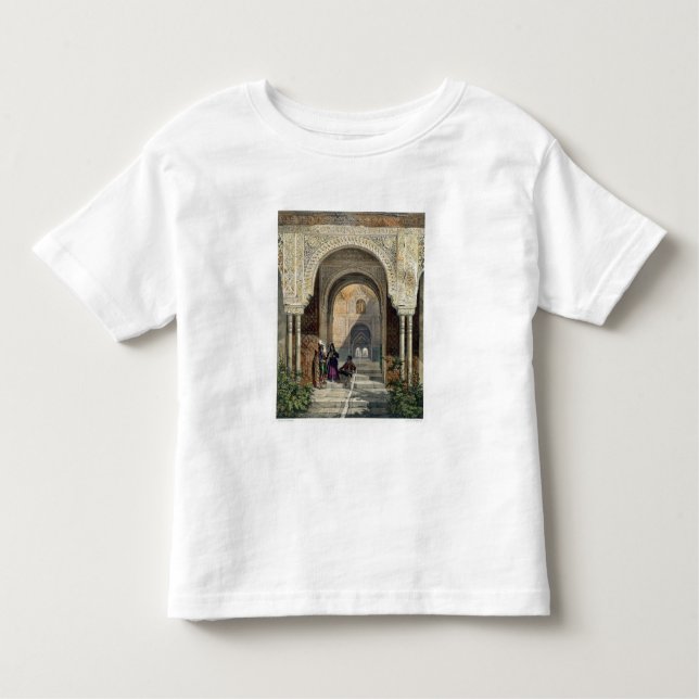 Camiseta Infantil A sala das duas irmãs em Alhambra, Grana (Frente)