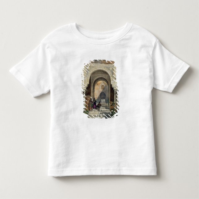 Camiseta Infantil A sala das duas irmãs em Alhambra, Grana (Frente)