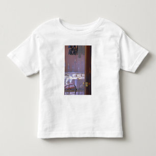 Camiseta Infantil A sala de jantar privada com o cristal preto