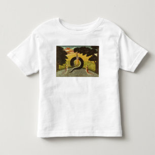 Camiseta Infantil A submissão de Kaliya, Basohli, Pahari