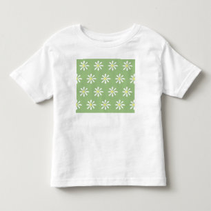Camiseta Infantil A T-Shirt de DaTECY Toddler (Sage Green & White)