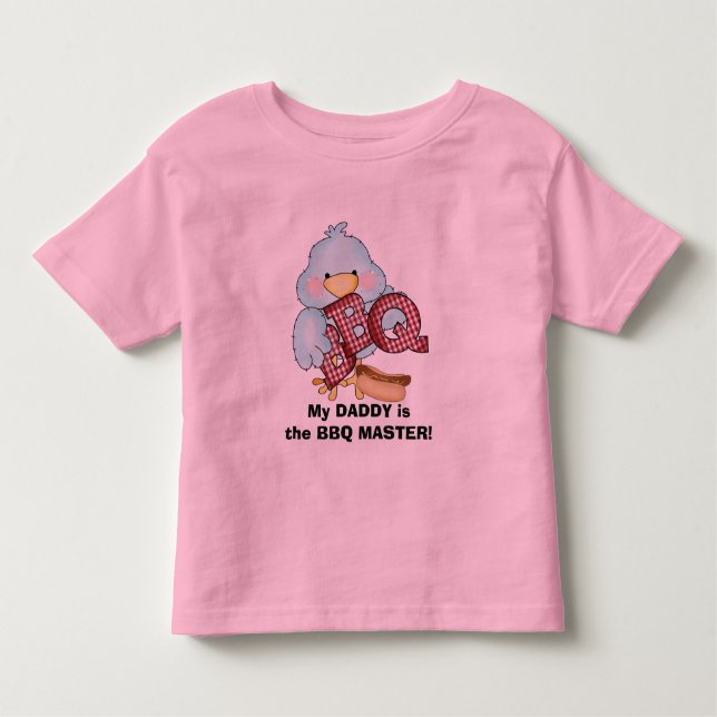 Camiseta Infantil A t-shirt do mestre do CHURRASCO (Frente)