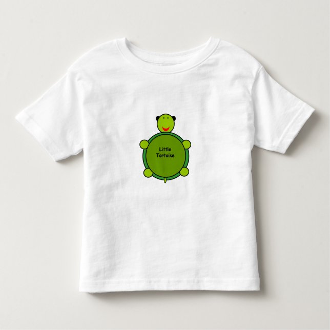 Camiseta Infantil A tartaruga pequena caçoa o t-shirt (Frente)