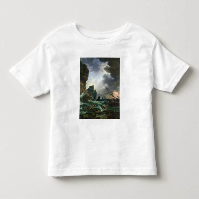 Camiseta Infantil A tempestade, 1777 (Frente)