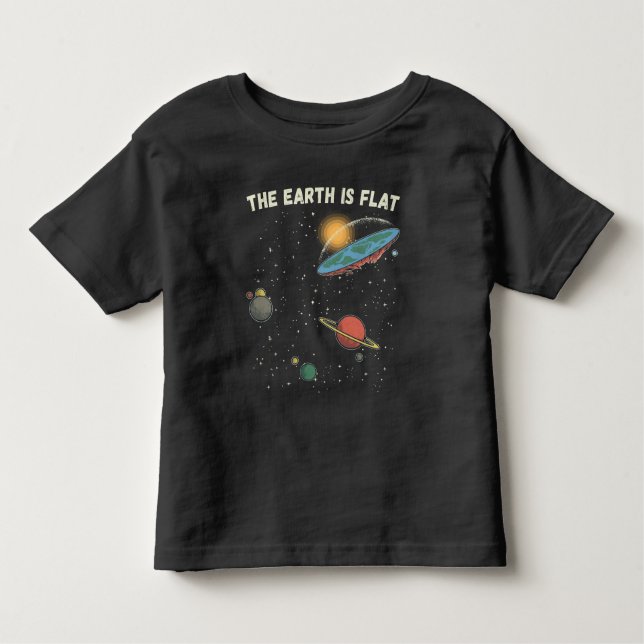 Camiseta Infantil A Terra É Uma Teoria Humorosa Flagrante (Frente)
