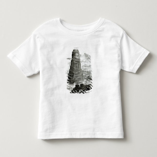 Camiseta Infantil A torre de Babel, 1679 (Frente)