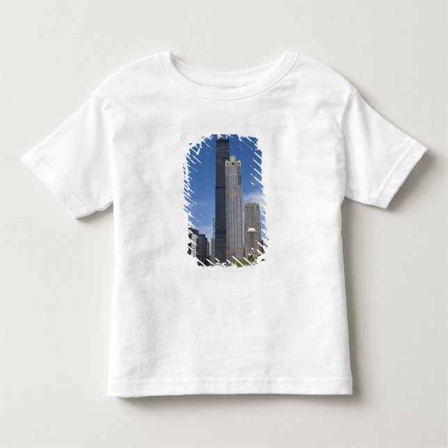 Camiseta Infantil A Torre Willis (anteriormente a Torre Sears) se ap (Frente)