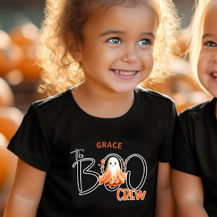 Camiseta Infantil A Tripulação do Boo Halloween Toddler T-Shirt