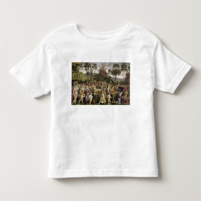 Camiseta Infantil A viagem de Moses, c.1481-83 (Frente)