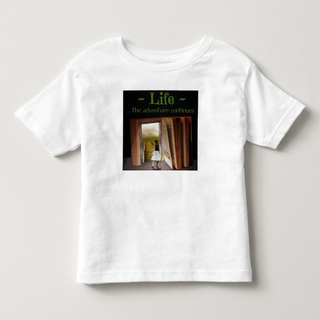 Camiseta Infantil A vida, a aventura continua (Frente)