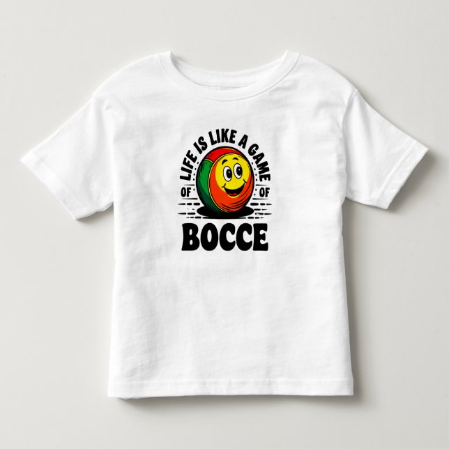 Camiseta Infantil A vida é como um presente do jogo de futebol (Frente)