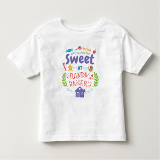 Camiseta Infantil A vida é doce na casa da vovó