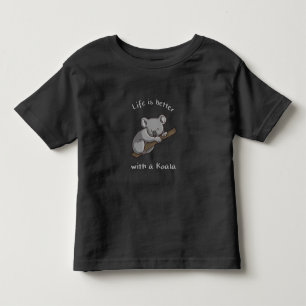 Camiseta Infantil A Vida É Melhor Com Koala