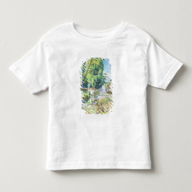 Camiseta Infantil A vila (pastel no papel) (Frente)