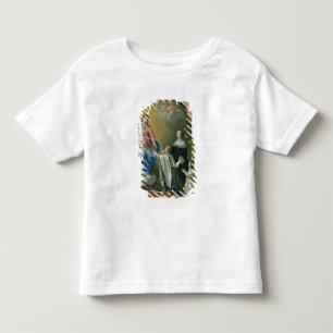 Camiseta Infantil A Virgem Maria dá a coroa e o Sceptre
