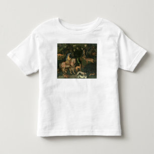 Camiseta Infantil A visão de St. Eustachius, c.1438-42