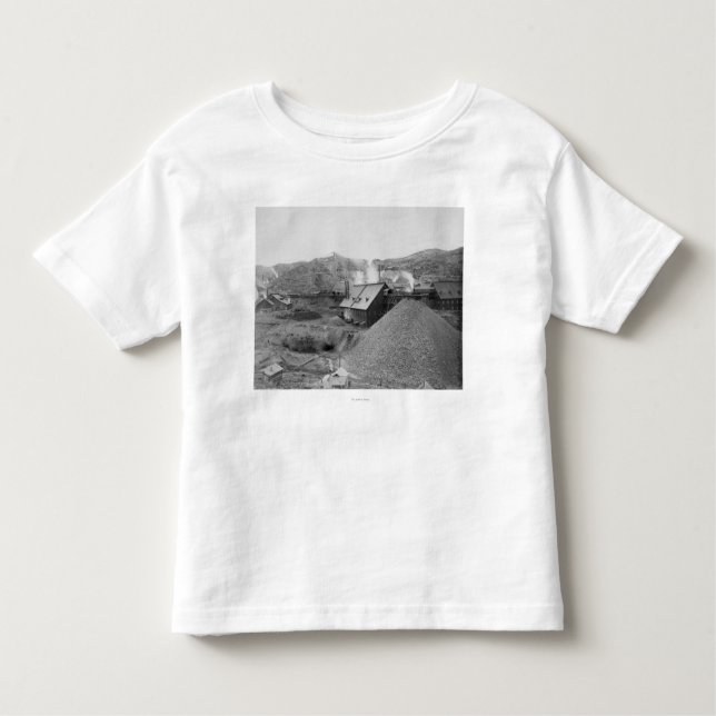 Camiseta Infantil A vista da fábrica "Homestake da mineração (Frente)