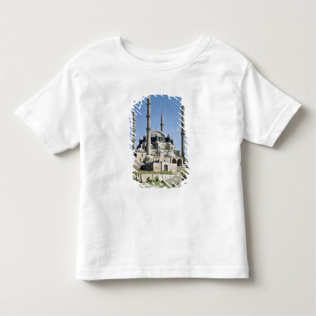 Camiseta Infantil A vista da mesquita, otomano, construiu c.1569-75 (Frente)