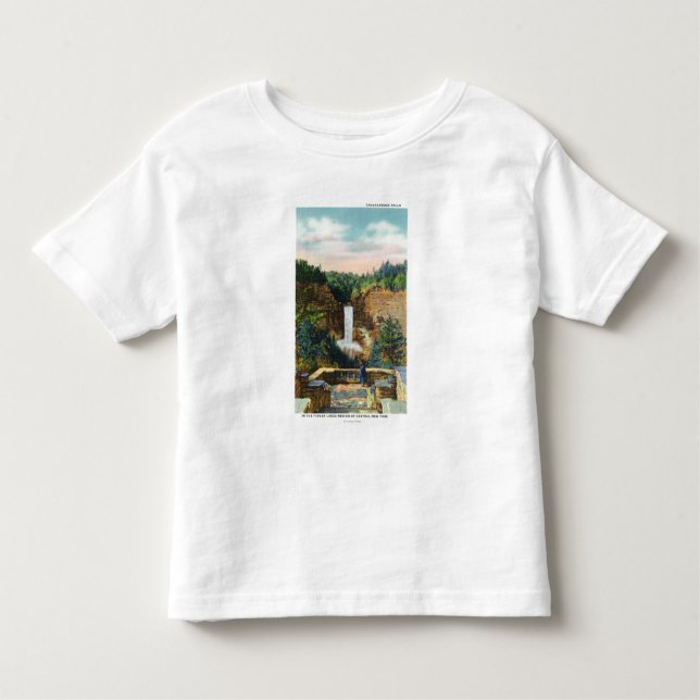 Camiseta Infantil A vista de Taughannock cai # 2 (Frente)
