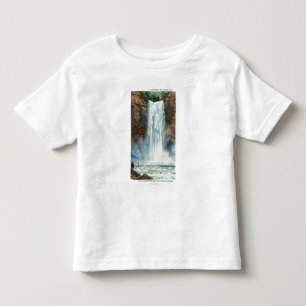 Camiseta Infantil A vista de Taughannock cai da parte inferior