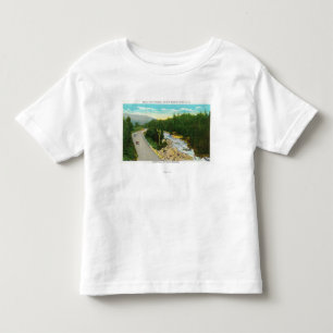 Camiseta Infantil A vista do Ammonoosuc abaixa quedas