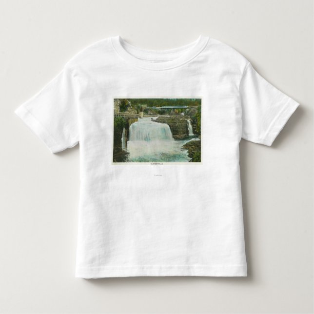 Camiseta Infantil A vista do arco-íris cai # 2 (Frente)