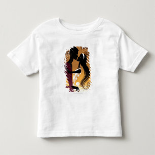 Camiseta Infantil A vista lateral dos jovens acopla a posição na