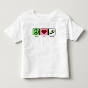 Camiseta Infantil Abacates do amor da paz