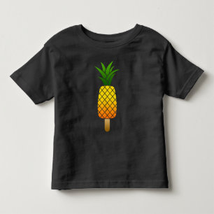 Camiseta Infantil Abacaxi de Gota de Gelo Engraçado Fruta de Verão R