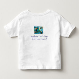 Camiseta Infantil ABC pelo mar - Aprenda, jogue, proteja com Azul