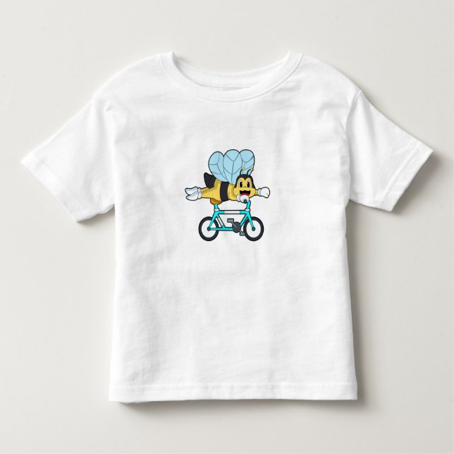 Camiseta Infantil Abeia com Bicicleta (Frente)