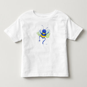 Camiseta Infantil abelha azul-burra