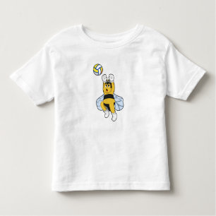 Camiseta Infantil Abelha nos Esportes de Voleibol